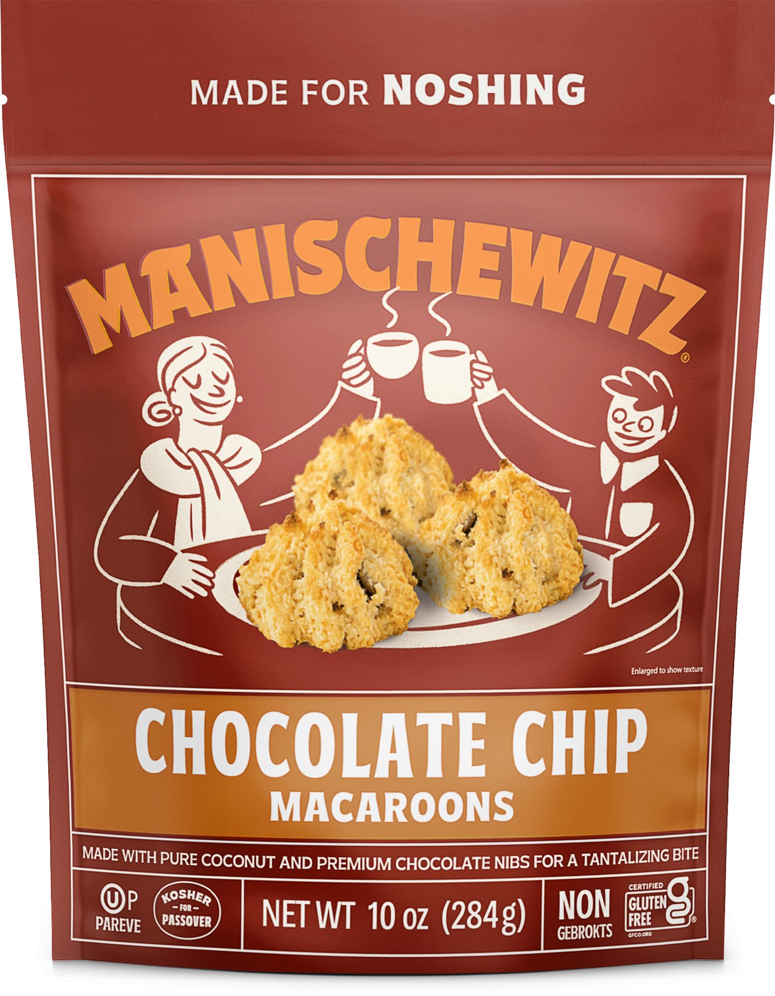 Amazon.com: Manischewitz Chocolate Chip Macaroons, 10oz Resealable